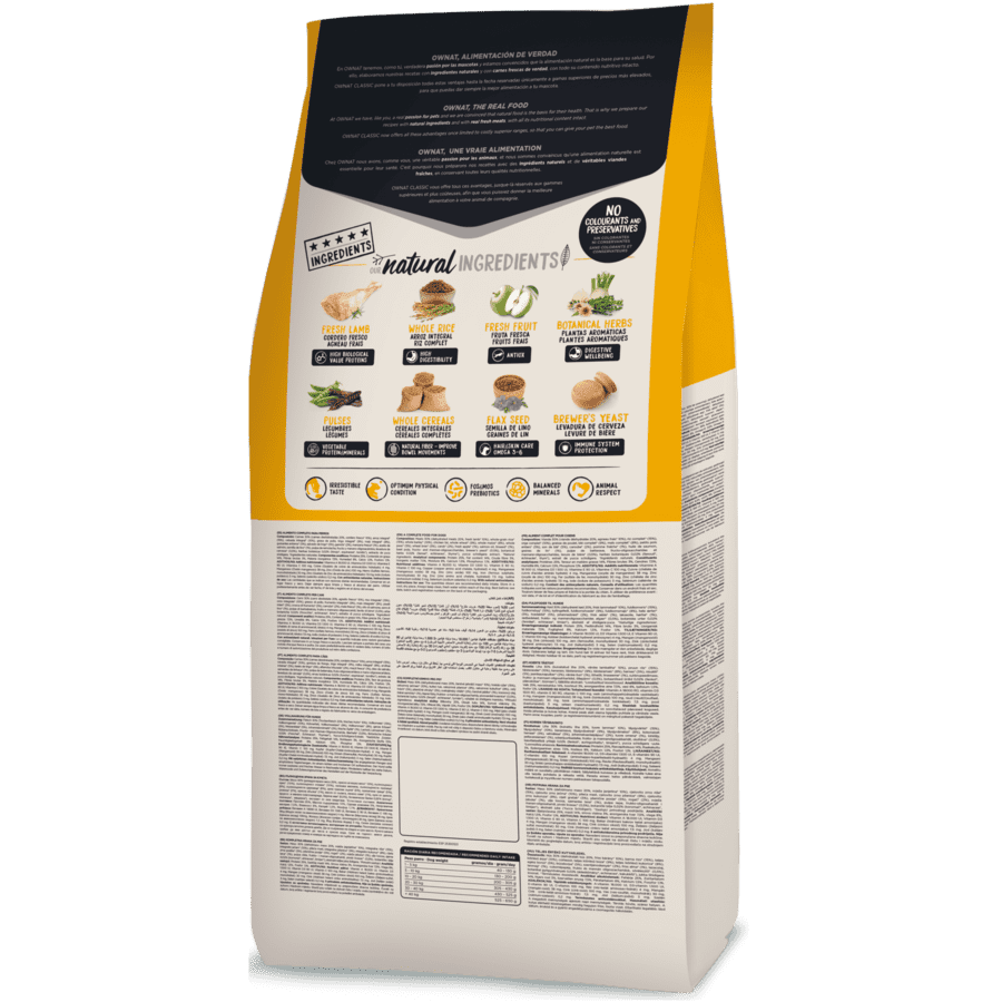 Ownat Classic Lamb&Rice (Dog) 20 Kg - Imagen 2