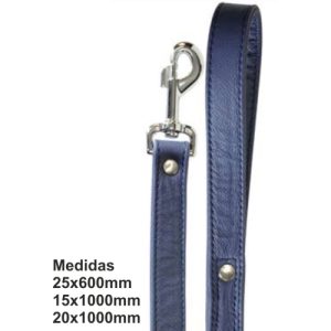 CORREA CUERO CON ESFERAS 25X600MM.NEGRO**