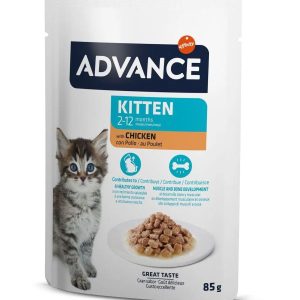 Advance Bocaditos en Salsa con Pollo 85 gr.Gatitos