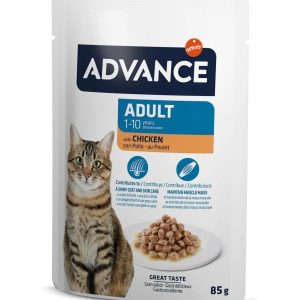 Advance Bocaditos en Salsa con Pollo 85 gr.Gatos Adultos