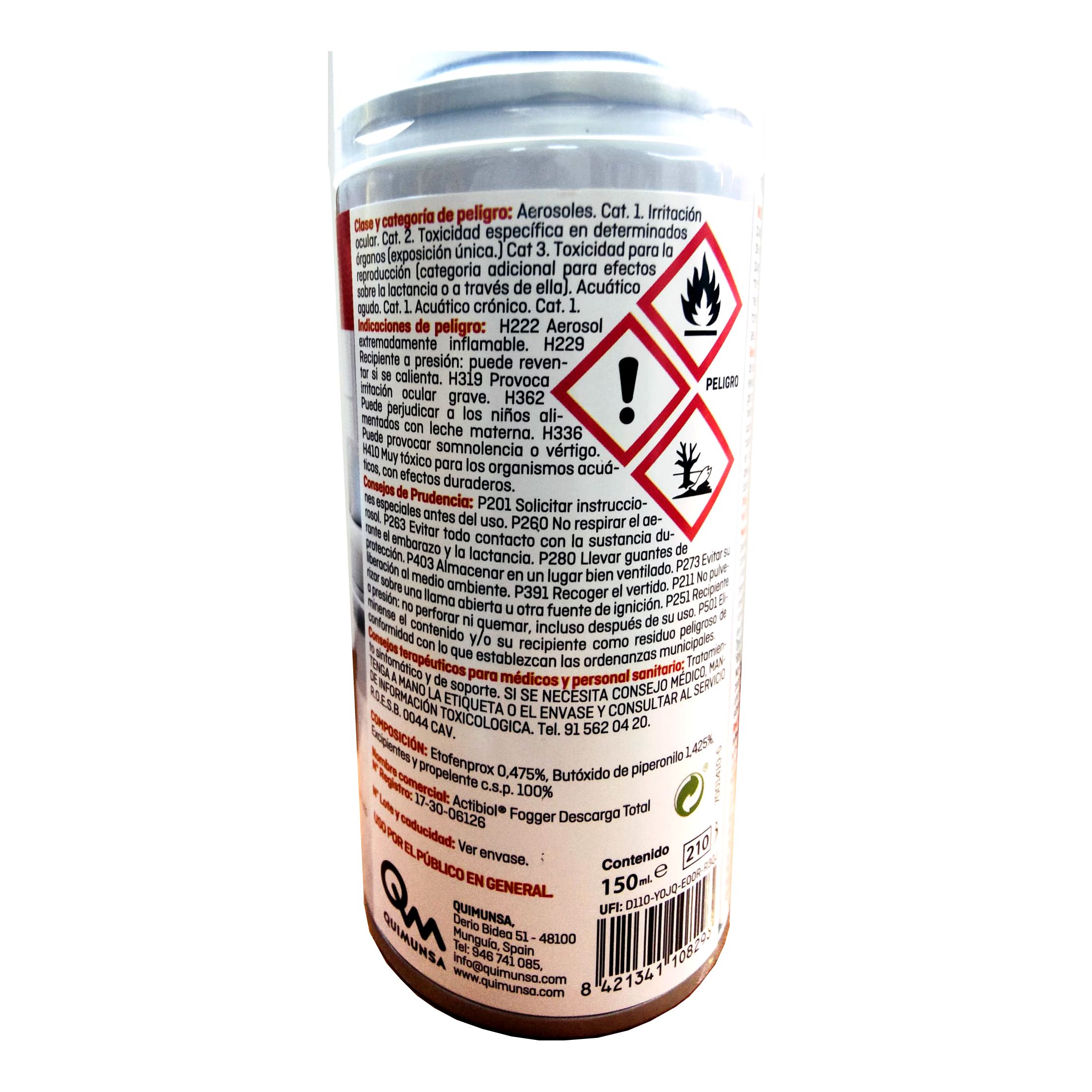 C -MASTERLAC FOGGER ( niebla insecticida 150 ml) - Imagen 2