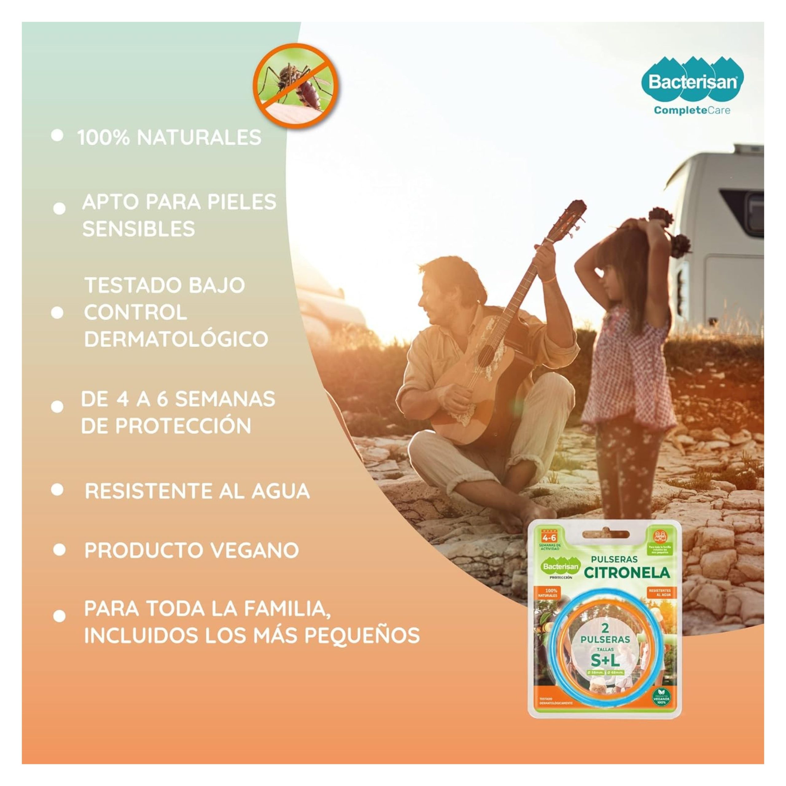 BACTERISAN PULSERAS CITRONELA 2 UDS. - Imagen 4