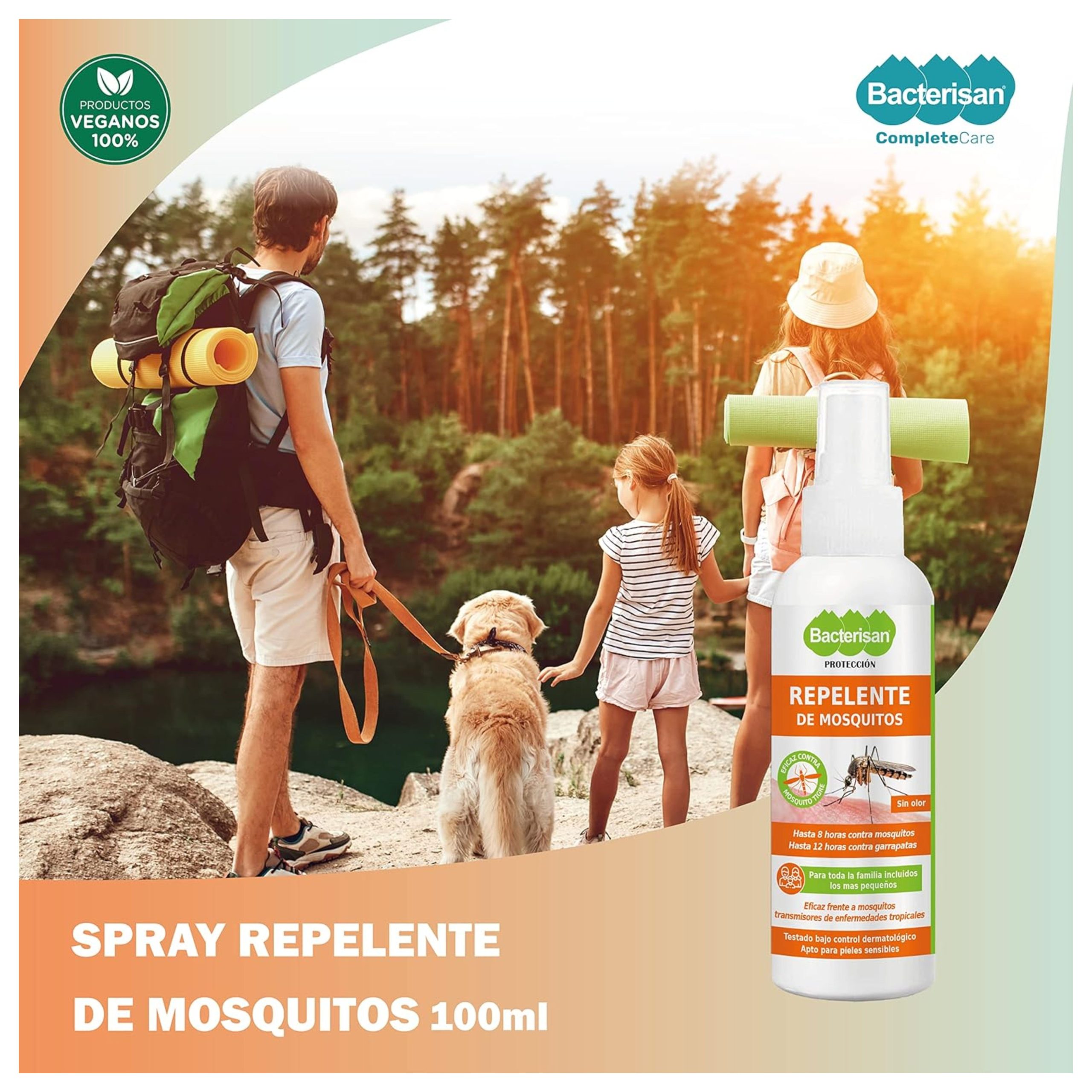 BACTERISAN REPELENTE DE MOSQUITOS SPRAY 100 ML. - Imagen 3
