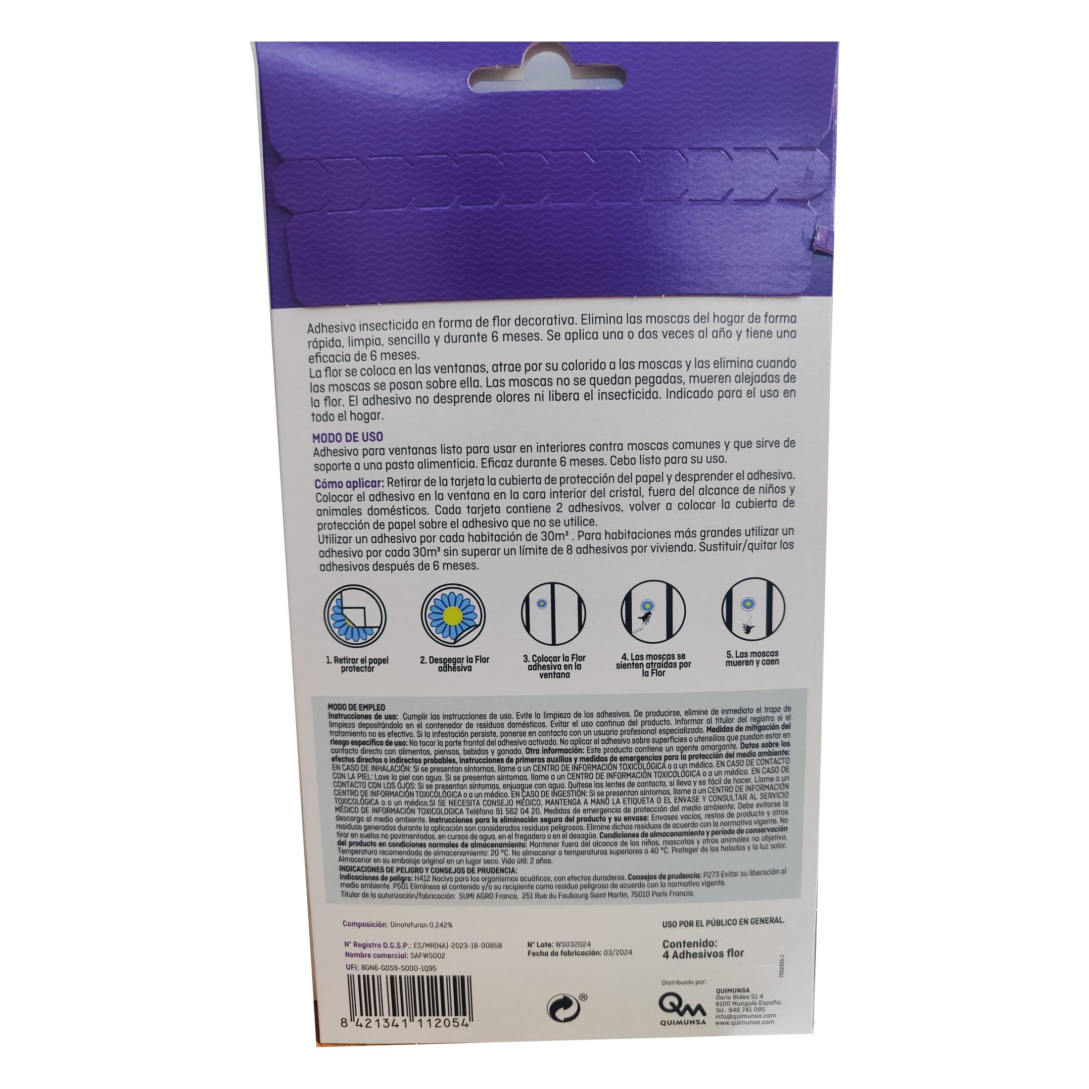 MASTERLAC Adhesivo Insecticida Ventanas 4 uds. - Imagen 6