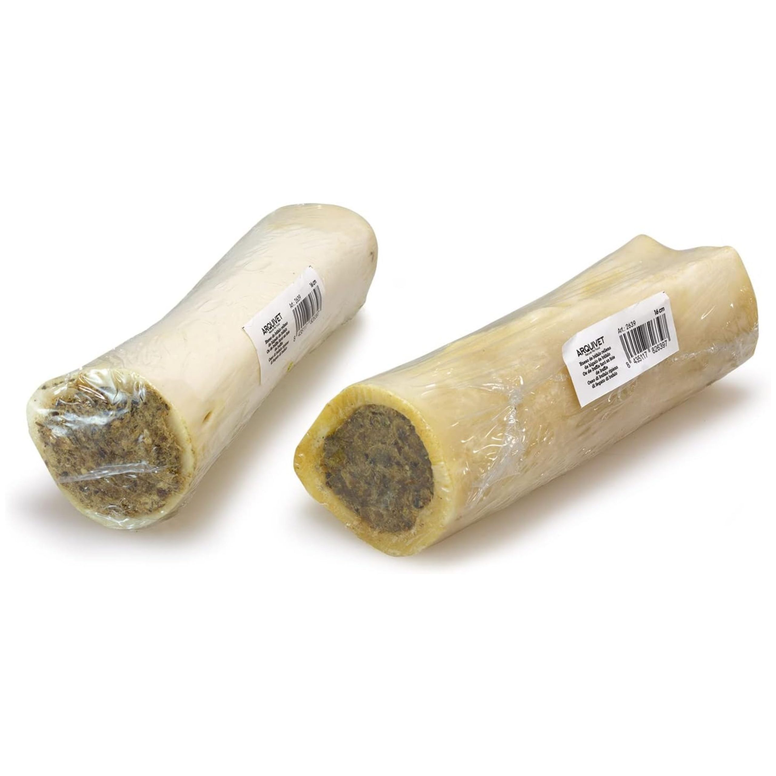 Hueso de Búfalo relleno de Higado 16cm Envase INDIVIDUAL - Imagen 2