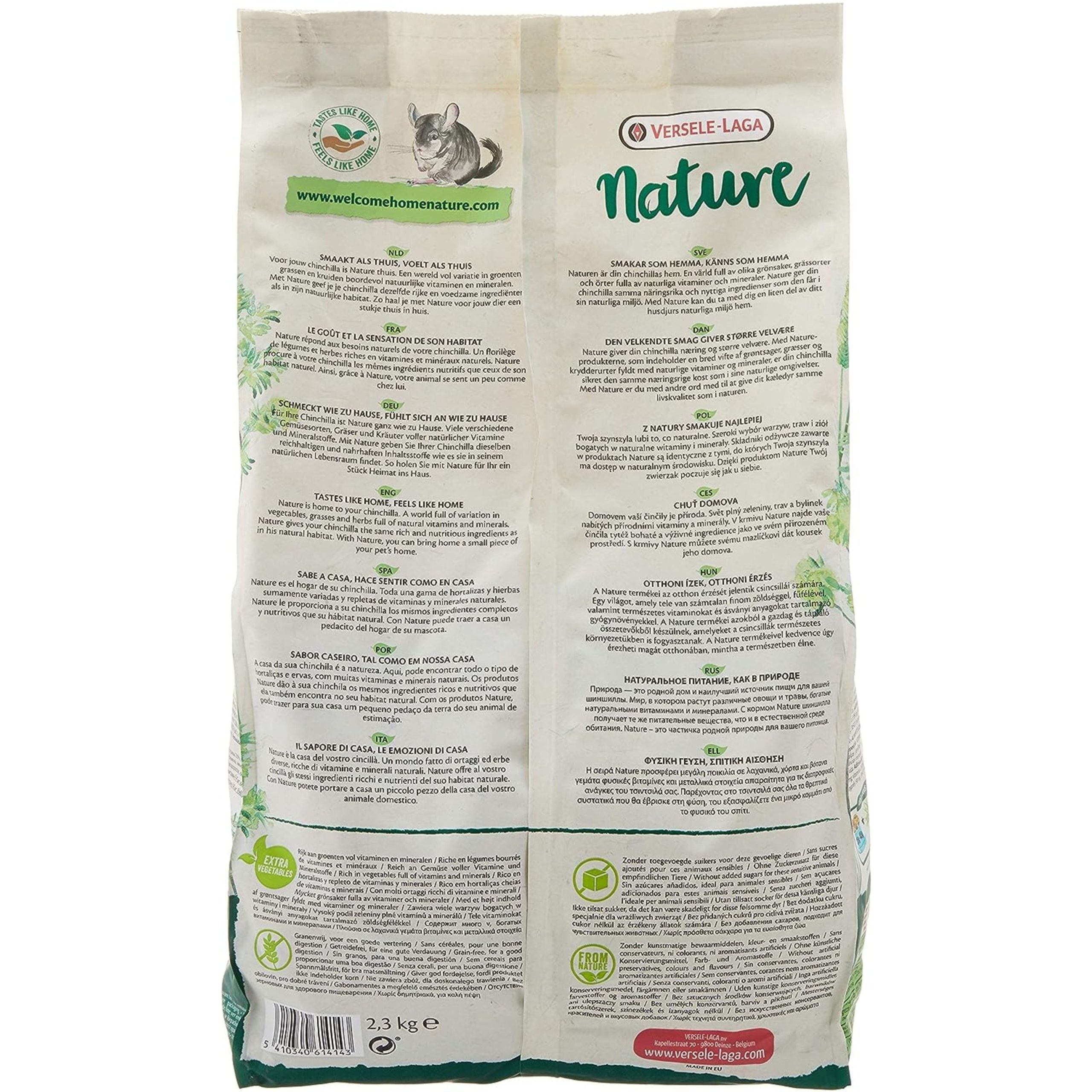 CHINCHILLA NATURE 2.3KG. VERSELE-LAGA - Imagen 3