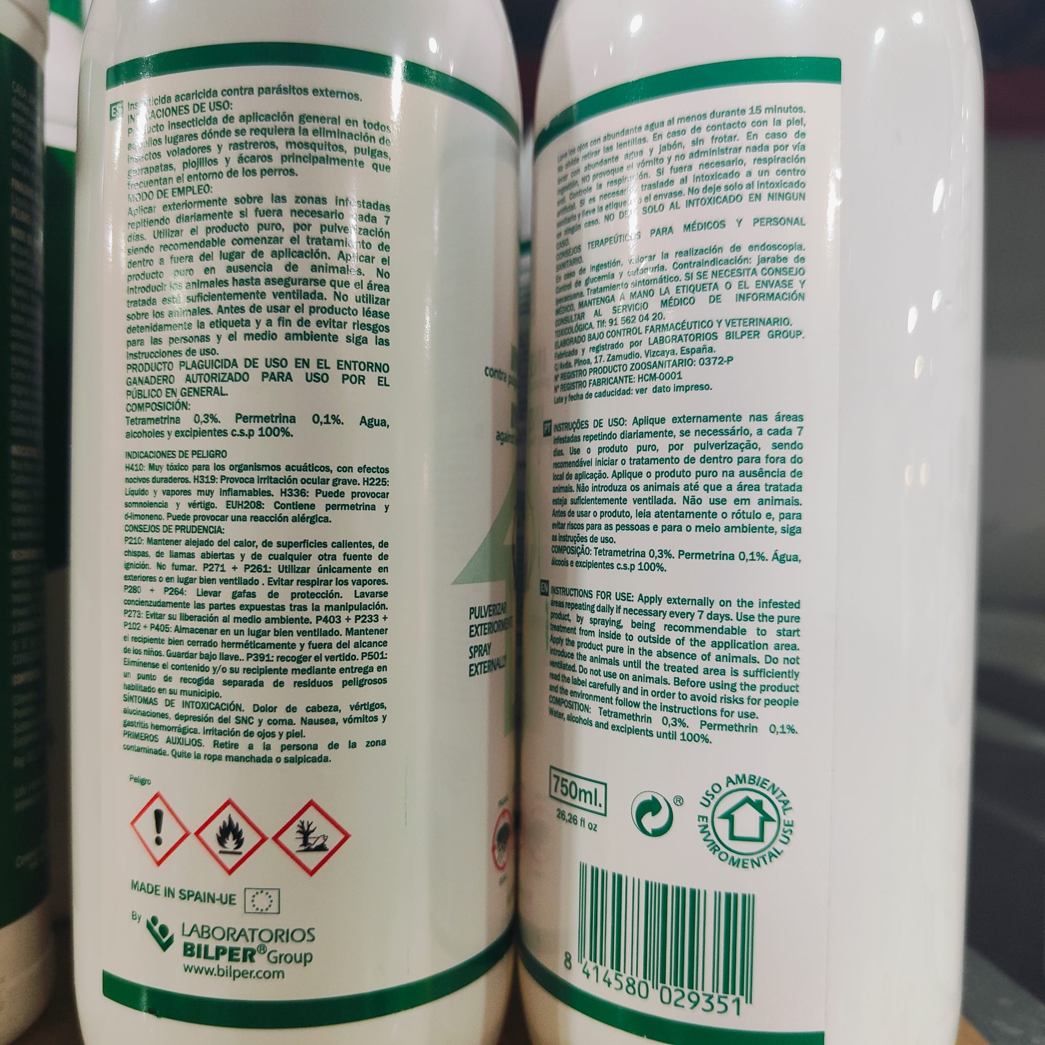 MENFORSAN INSECTICIDA PERROS 750ml. - Imagen 2