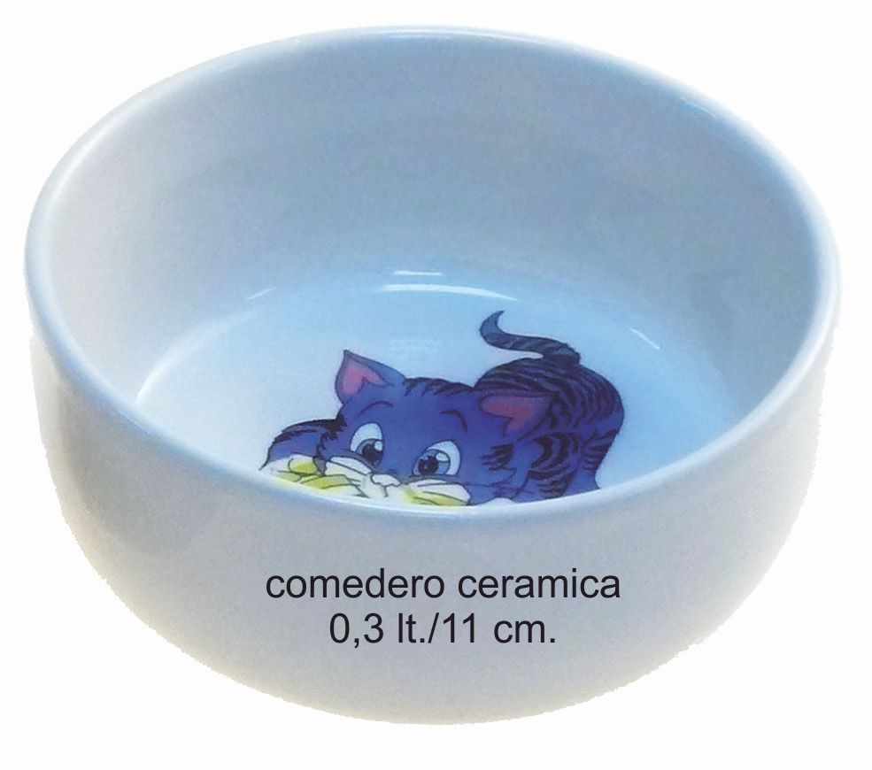 COMEDERO CERAMICA GATITOS 0,3 LT. / 11cm. - Imagen 2