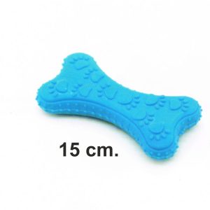 HUESO AZUL TERMOPLASTICO 15 cm.