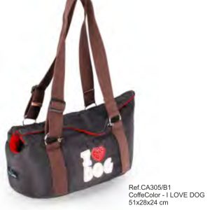 BOLSO TRANSPORTE I LOVE DOG 51X28X24cm.