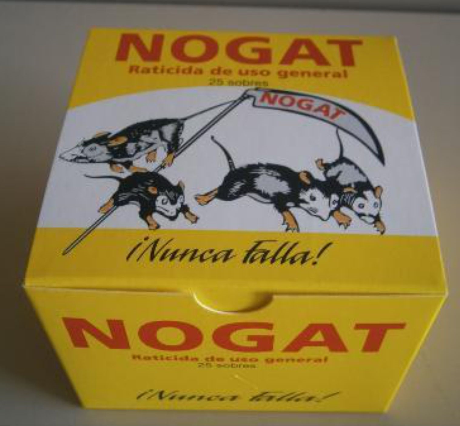 RATICIDA NOGAT 15 SOBRES. X 10 GR. "NUEVO FORMATO"