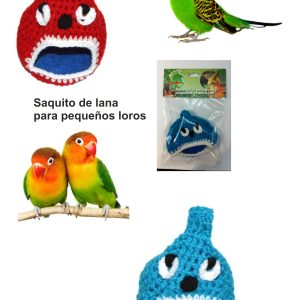 SAQUITO PARA PEQUEÑOS LOROS DE LANA