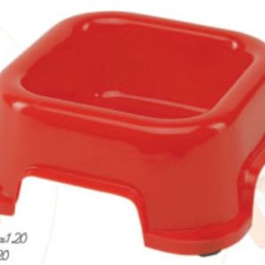 COMEDERO PERRO CUADRADO 12 CM.