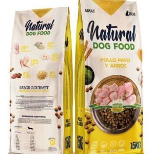 Natural Dog Food Pollo, pavo y arroz 15kg