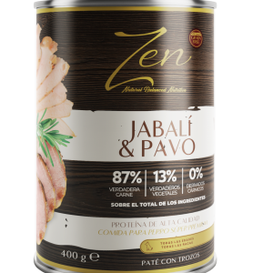 Paté con trozos de jabalí y pavo